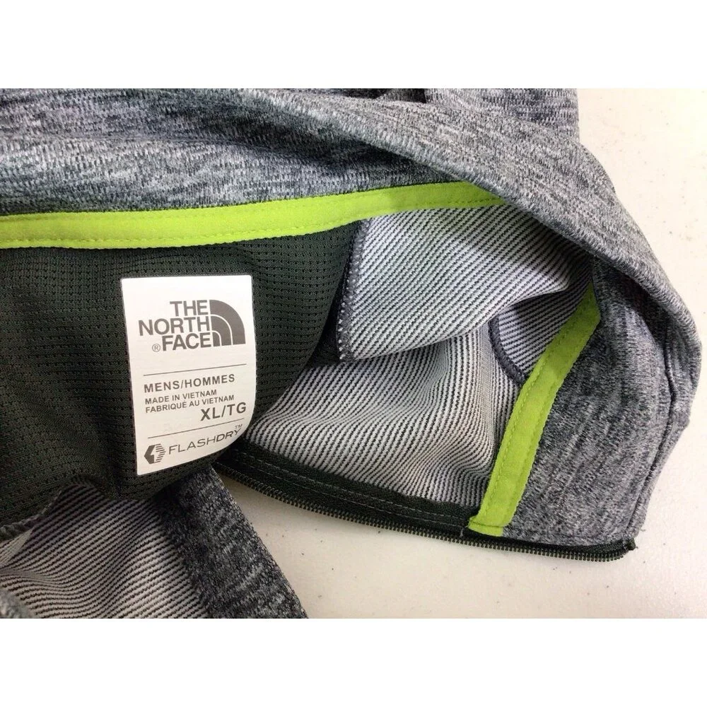 The North Face Gray Tech Flashdry 1/2 Zip Pullover Mens XL - Picture 3 of 9